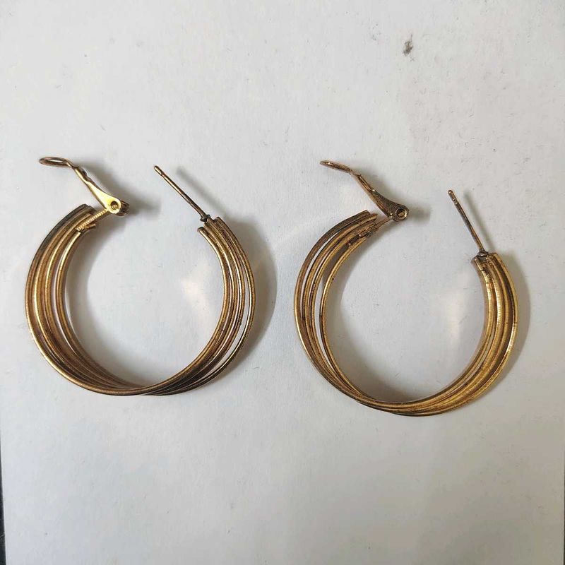 Gold Layered Hoop Earrings