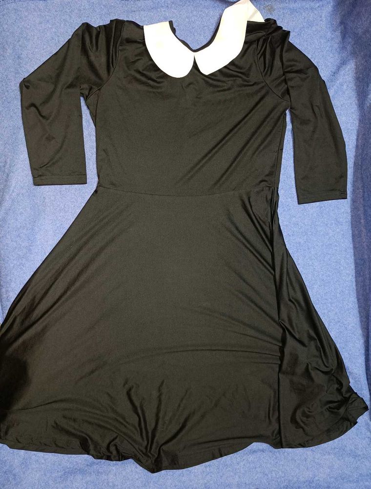 Black peter Pan Collar Dress