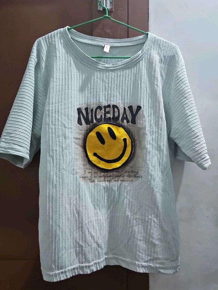 Nice Day Smiley Face Graphic Tee