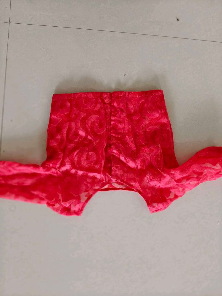 Boat Neck Pink Blouse