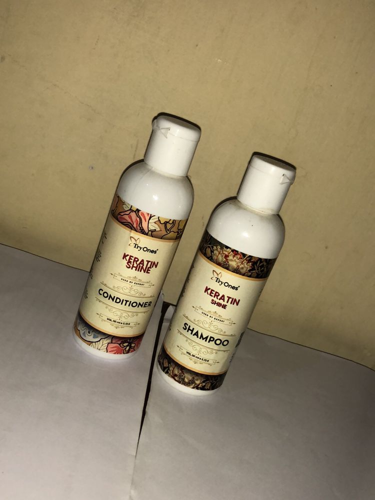 Keratin Shine Hair Shampoo + Conditioner