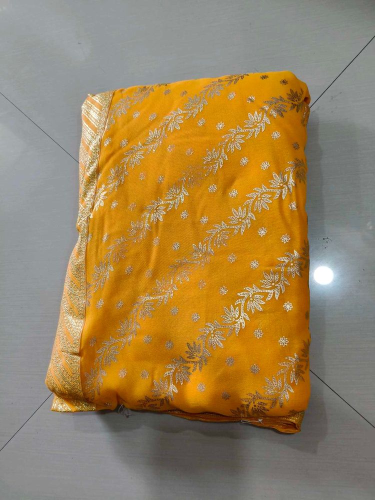 Elegant Yellow Saree