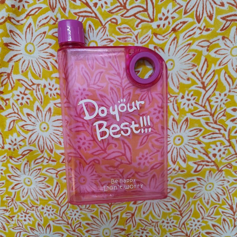 Notebook Water Bottle Pink