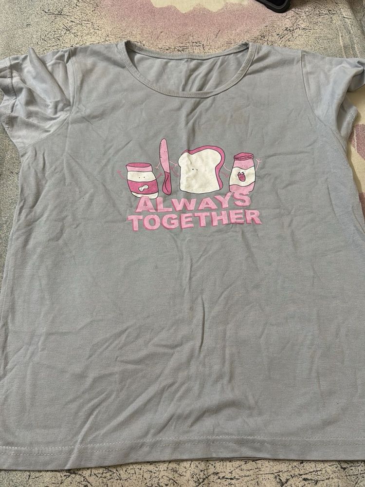 Cute Graphic T-Shirt for night wear