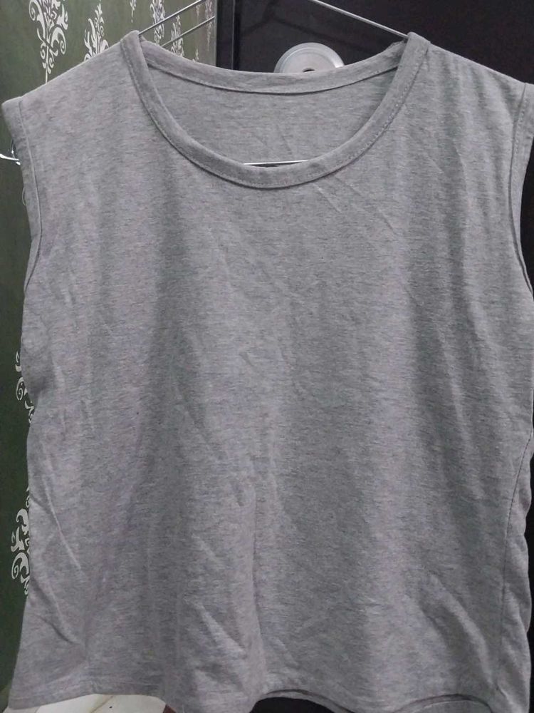 Grey  Tank Top