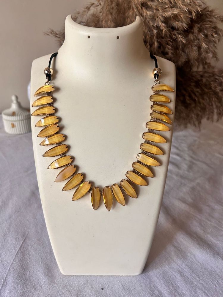 Unique Yellow Necklace