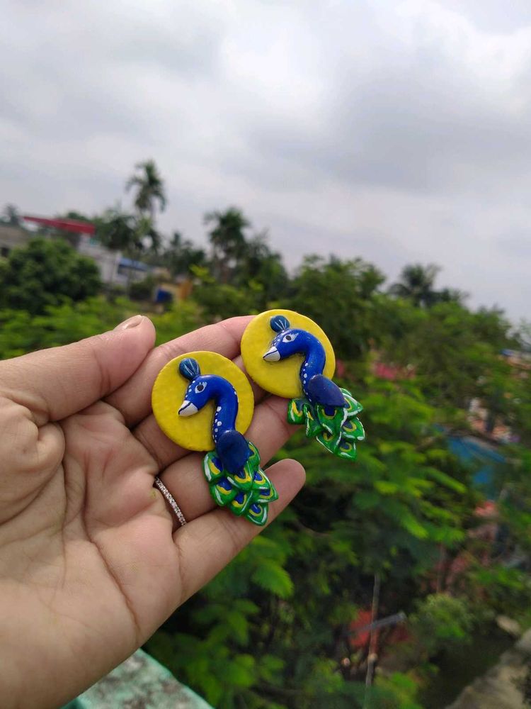 Peacock Earrings 🦚
