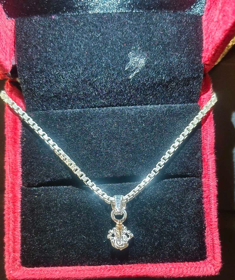 Ganesha Silver Pendant