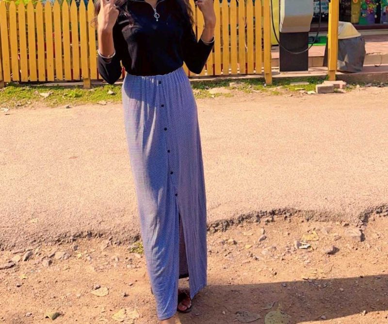 Long A Line Skirt