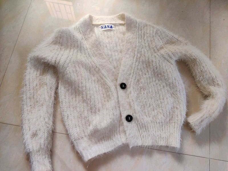 Heavy Furry Oversized Cardigan