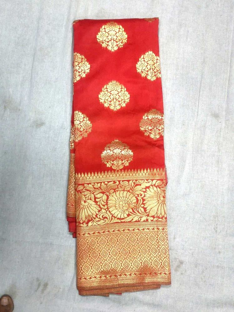 Red Banarasi Silk Saree