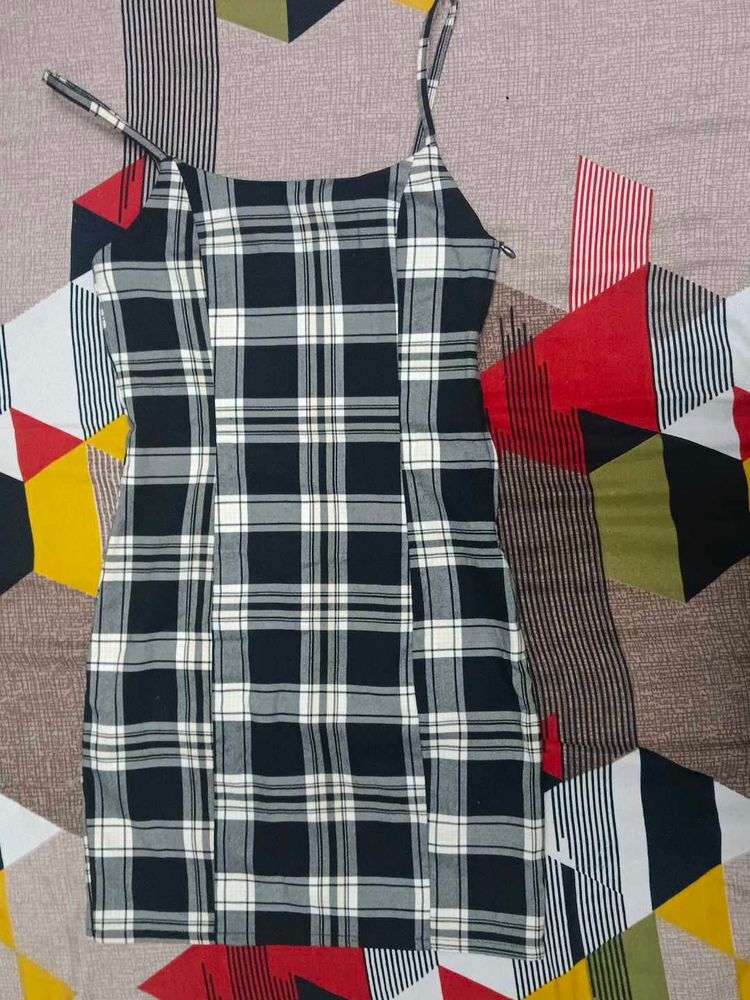 Plaid Mini Dress