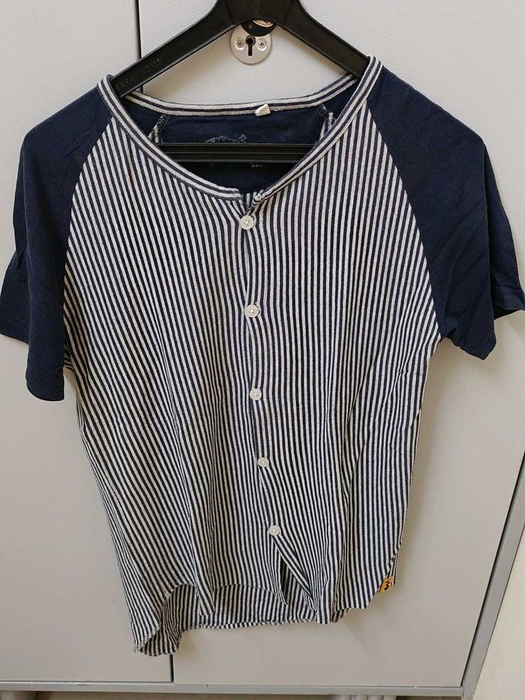 Striped Button-Down Shirt