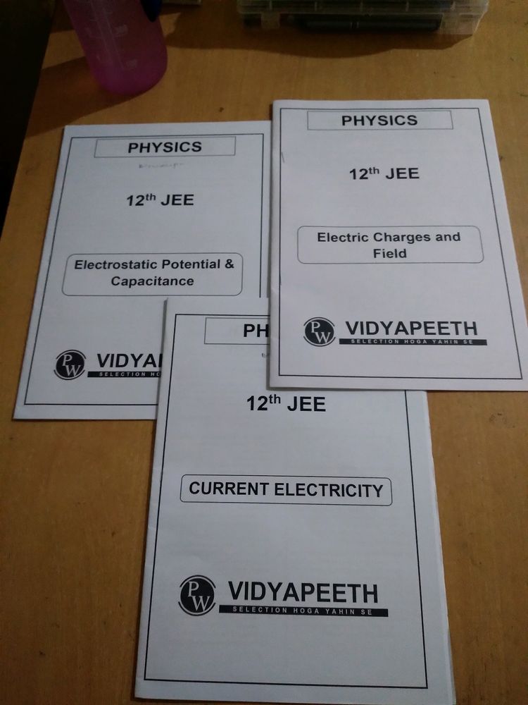 PHYSICS WALLAH PHYSICS DPP CLASS 12TH