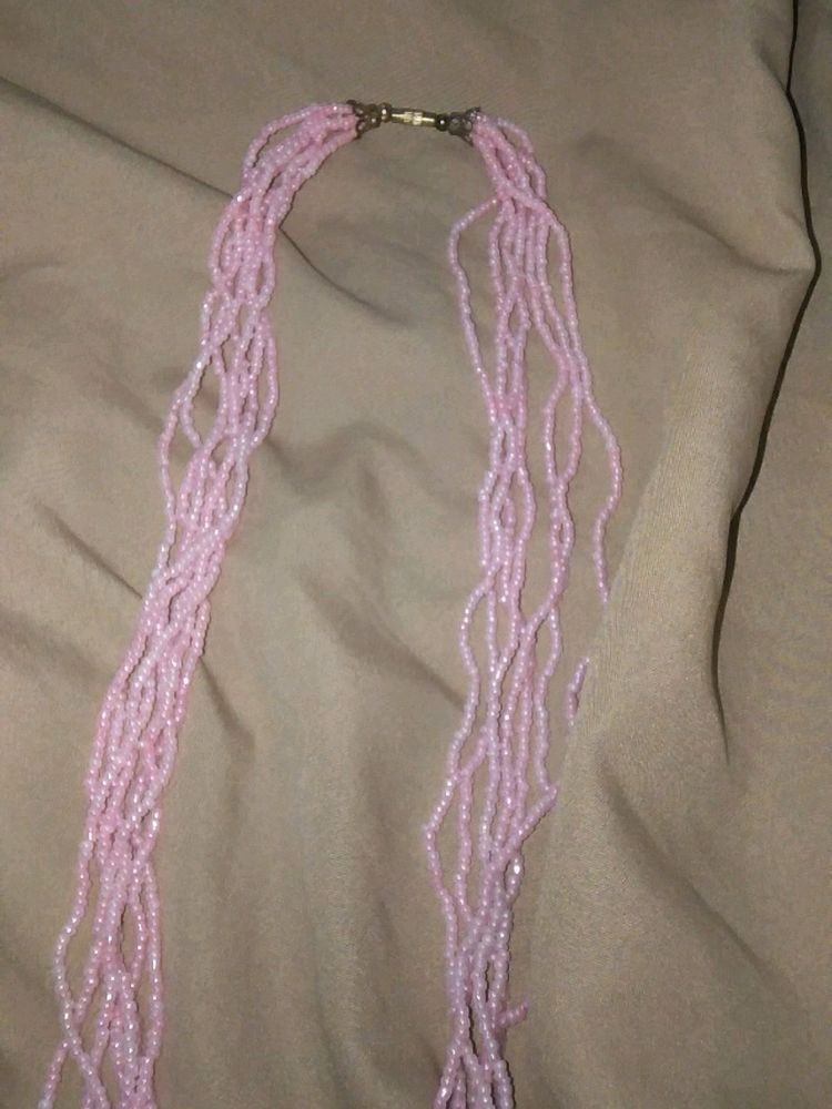 Pink Beads Necklace ❤️