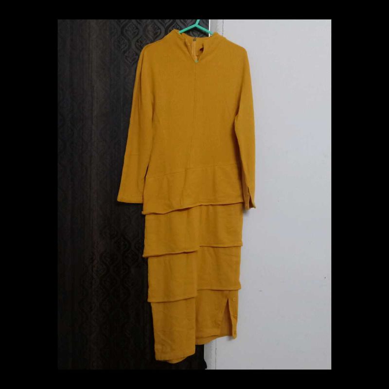 Mustard Wool Dress
