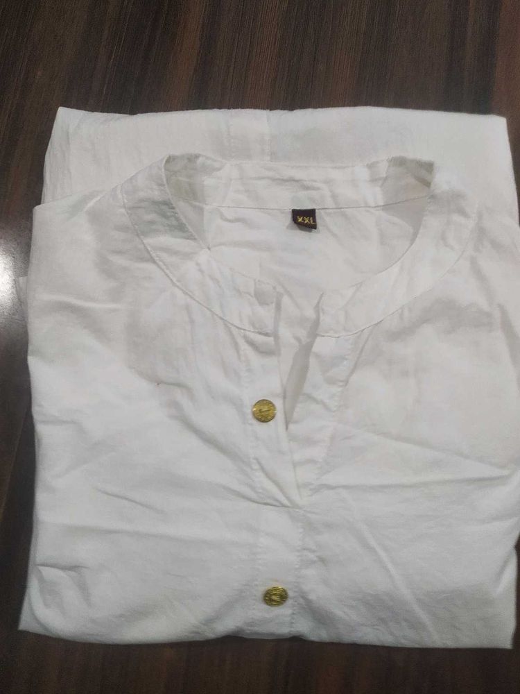 XXL White Button Up Shirt