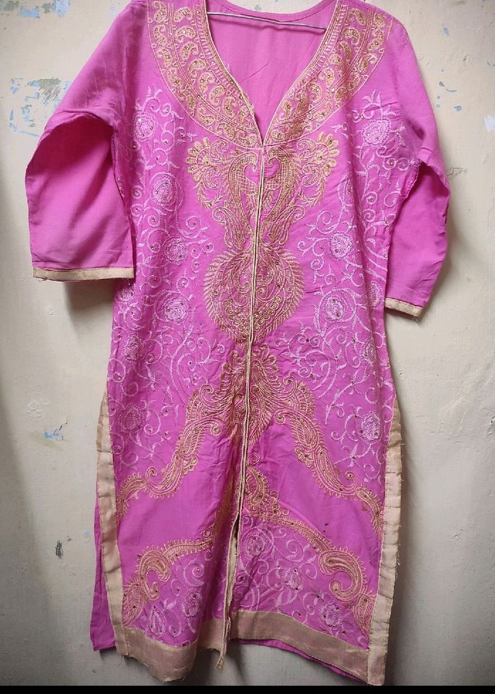 Cotton Pink Kurti