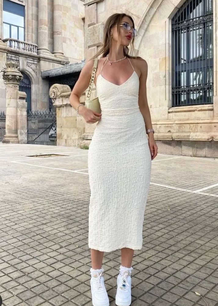 NEWME White Midi Dress