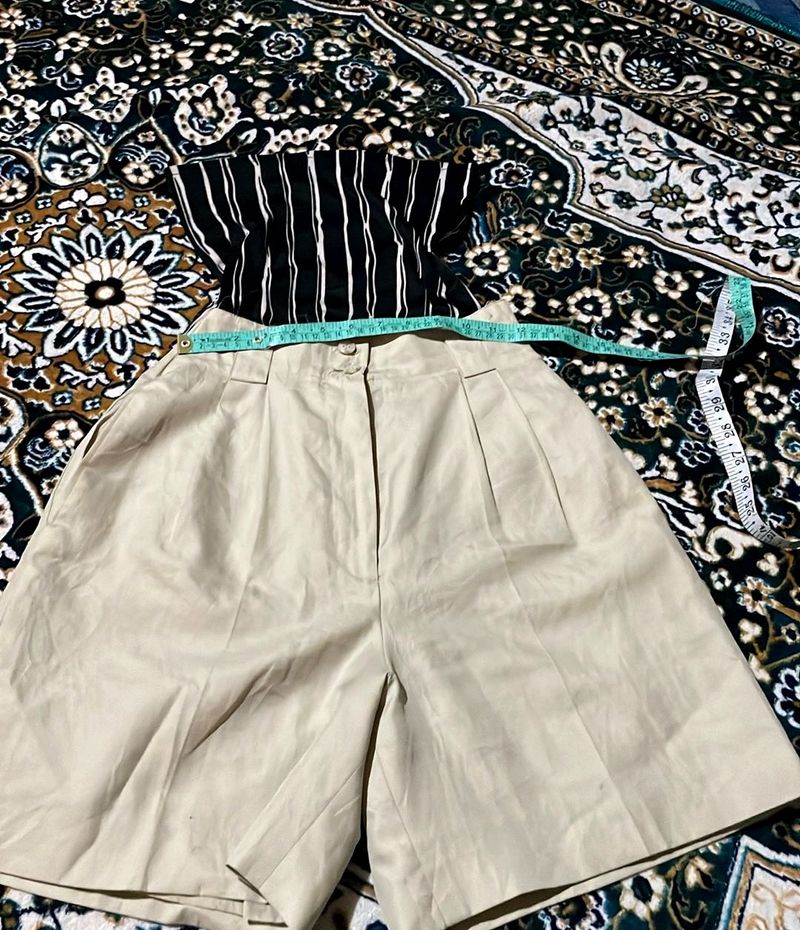 Combo +Tube Top +korean Shorts,Tops Is Stretchable