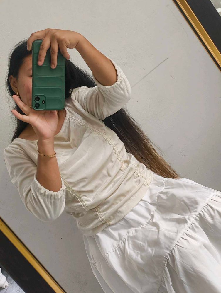 Velvet Korean Tops 🩷