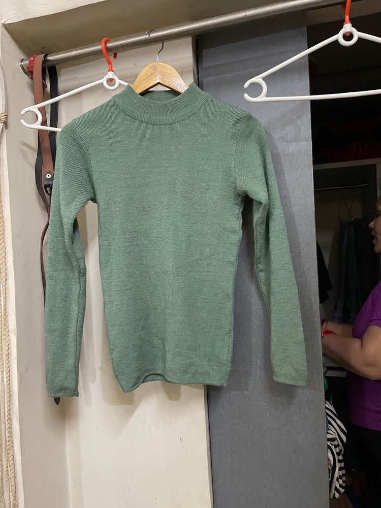 Sea green sweater