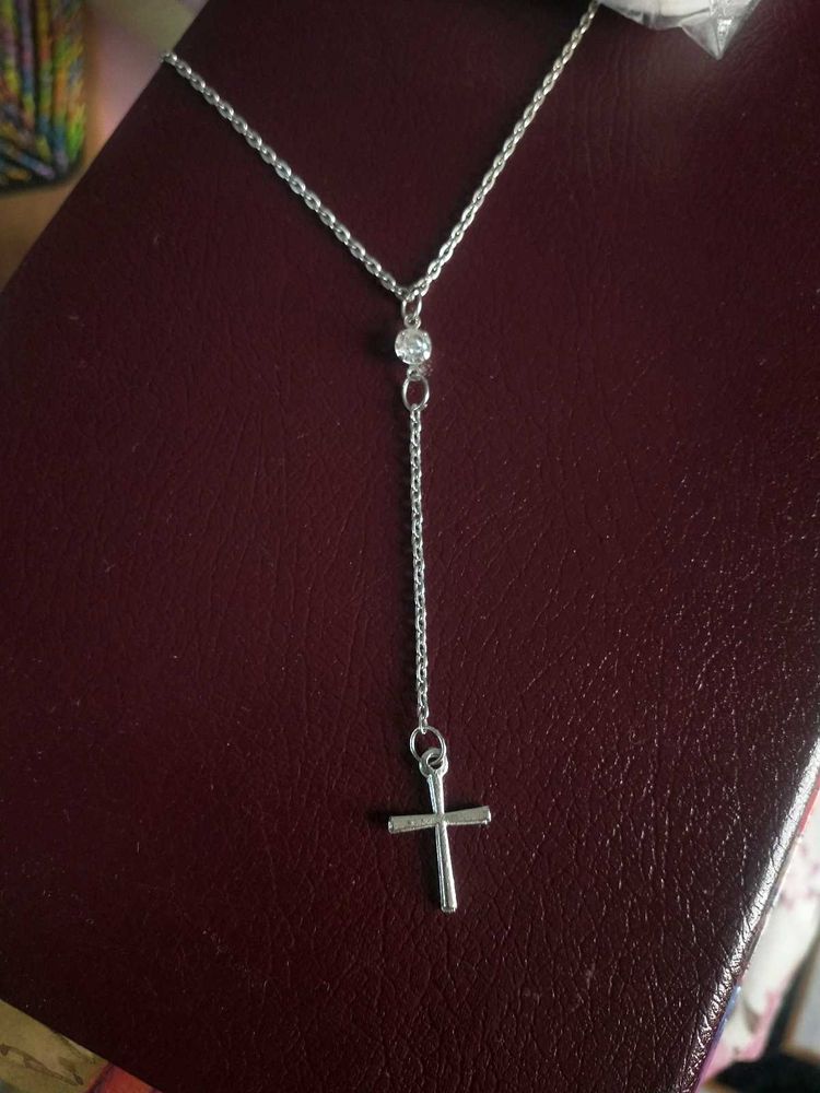 Tarnish Free Cross Pendant Chain Necklace