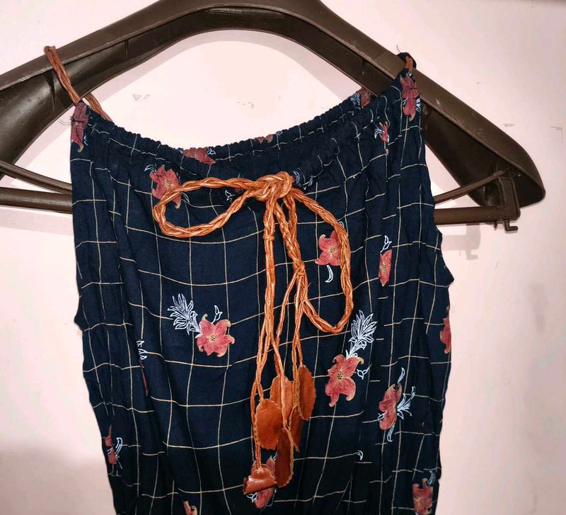 Floral Plaid Sundress