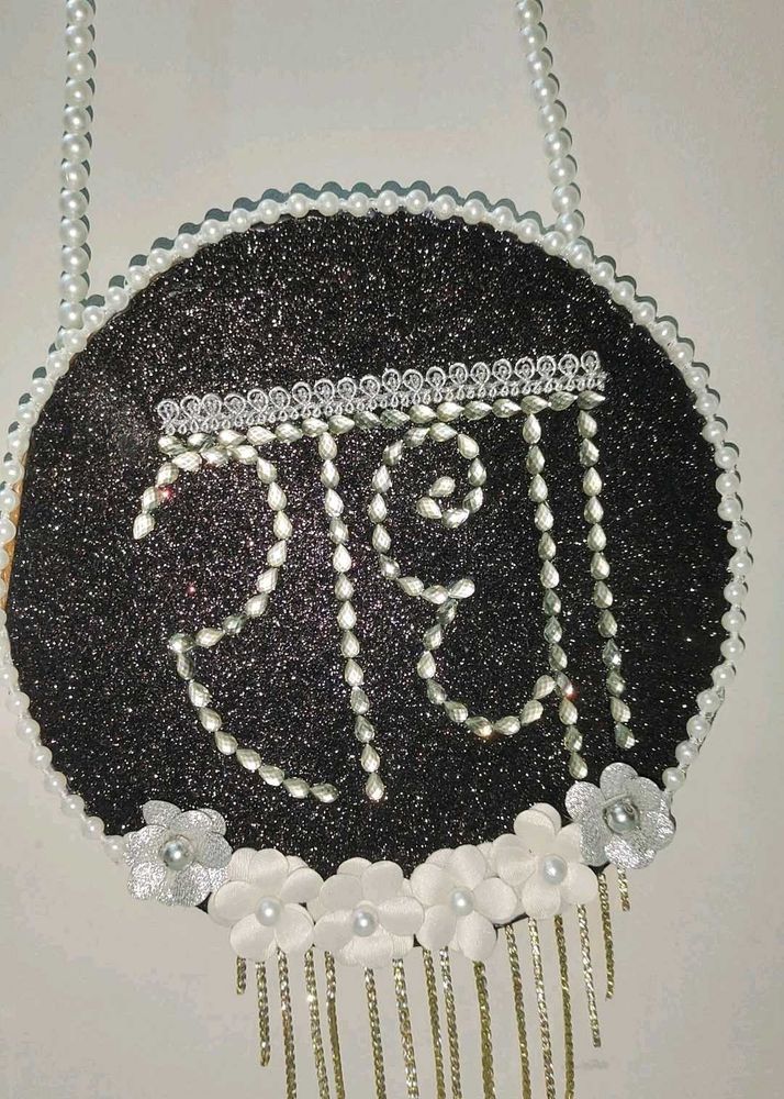 Radha Naam Handmade Wall Decor (8 inch)