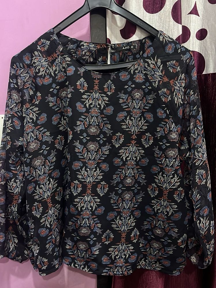 AJIO Floral Print Top