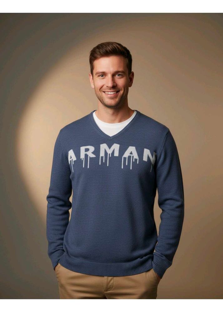 Arman Blue Knit warm t shirt