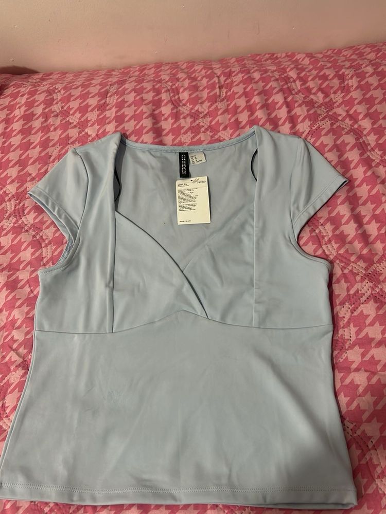 Cute Light Blue Top