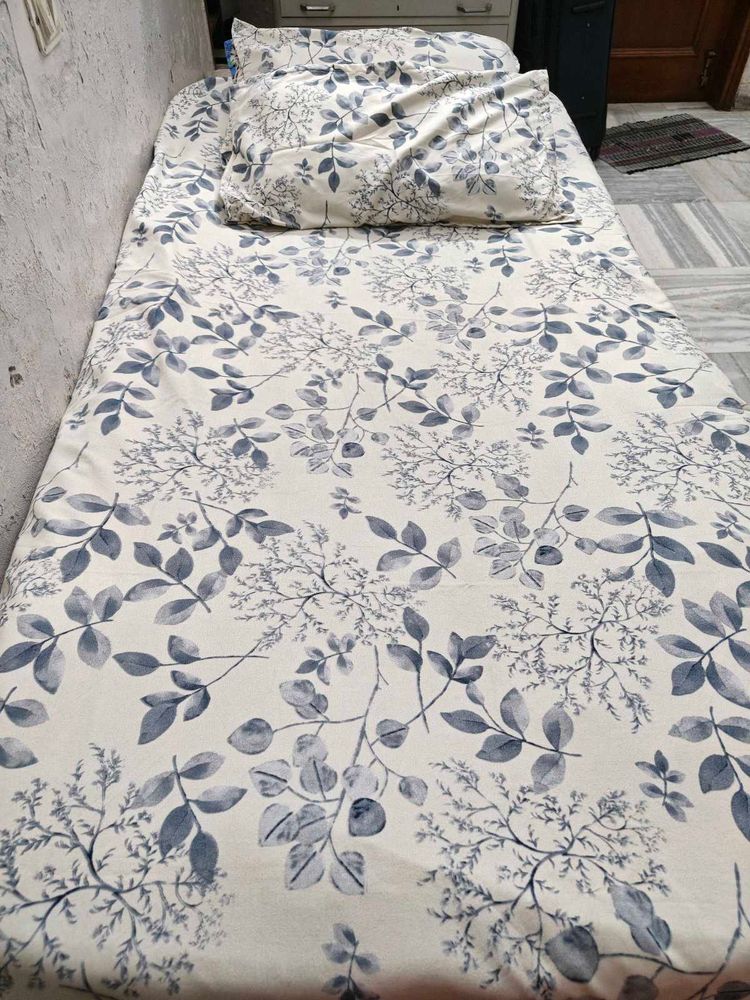 single bedsheet with 2 pillow covers
