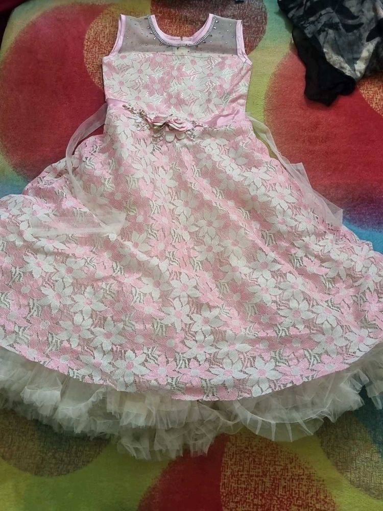 Cute Pink Floral Dress