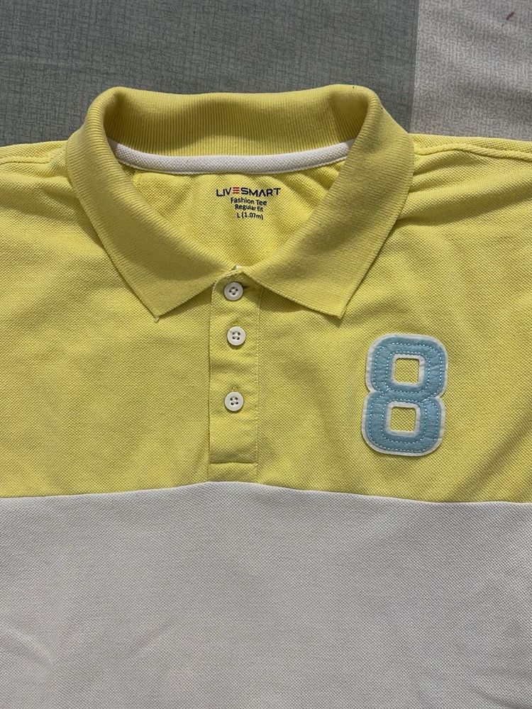 Boys Yellow Polo Shirt