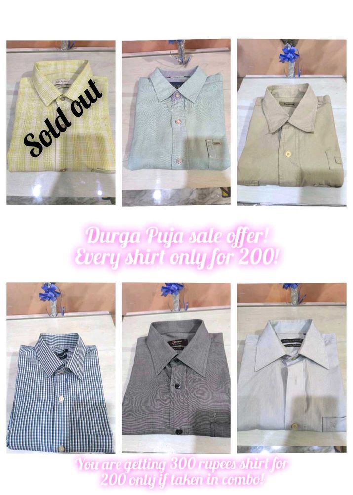 Set of 5 high-end brand shirts like ozemberg.