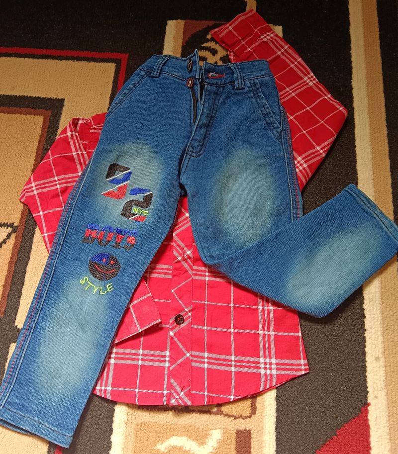 Shirt-Jeans set