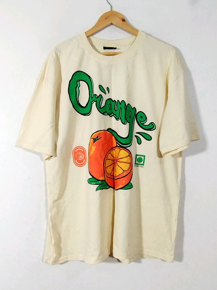 Bonkers Light Yellow Printed T-shirt (Men)