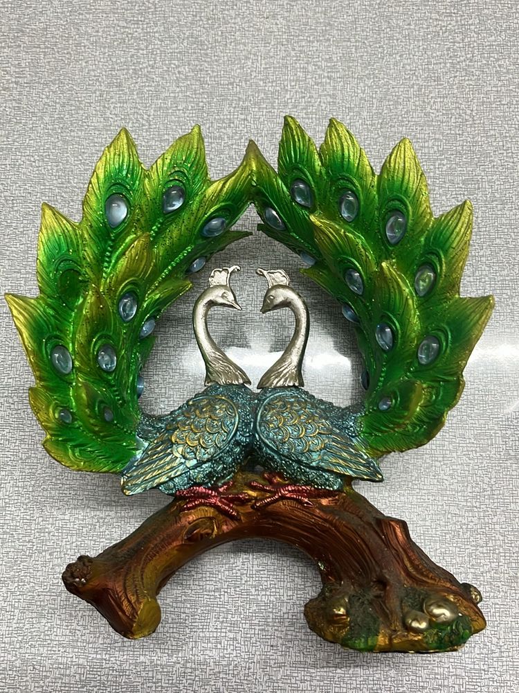 Peacock Showcase Decor