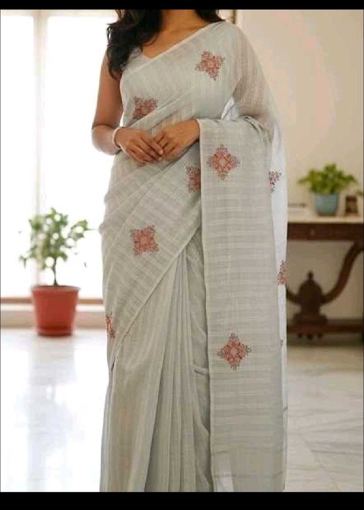 Elegant Embroidered Saree