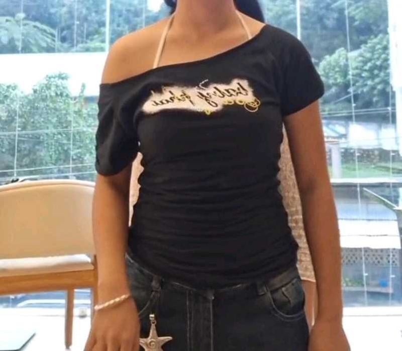 y2k fitted Printerest Trendy top