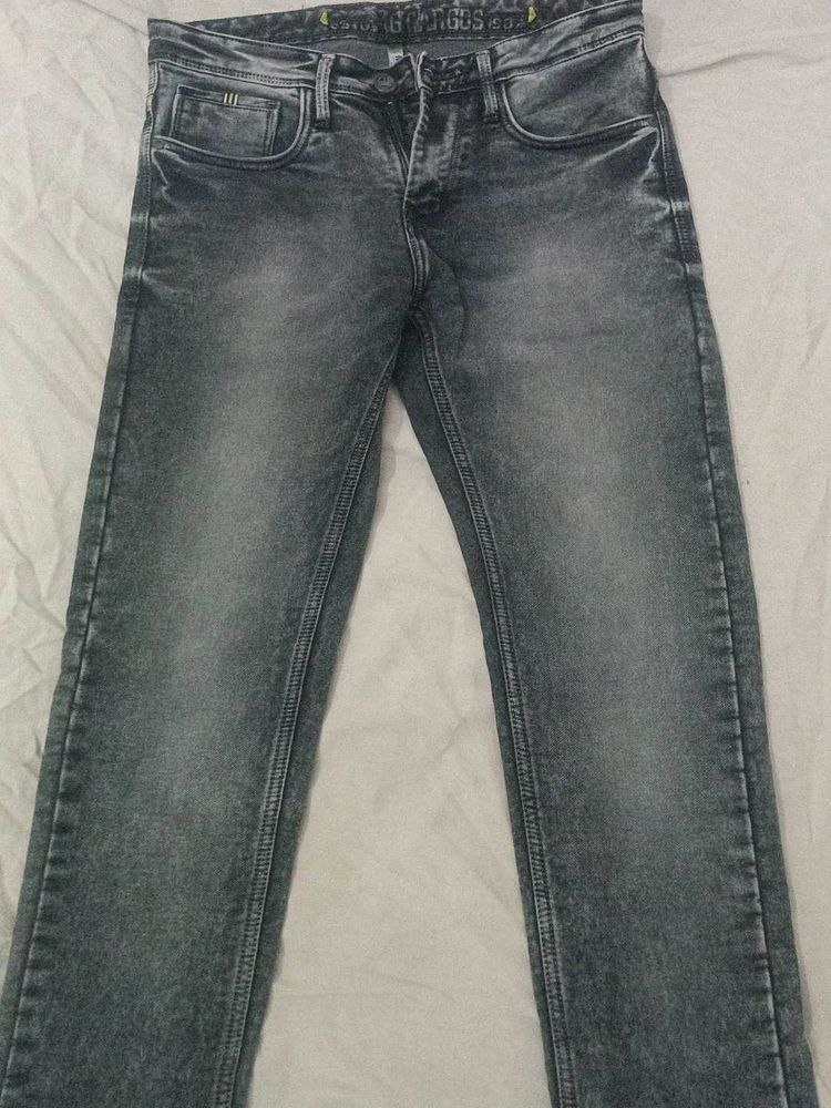 Stylish Grey Denim Jeans