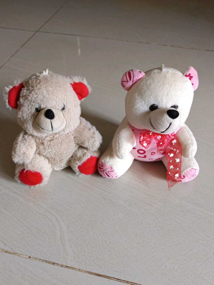 Cute Teddy Bear Duo