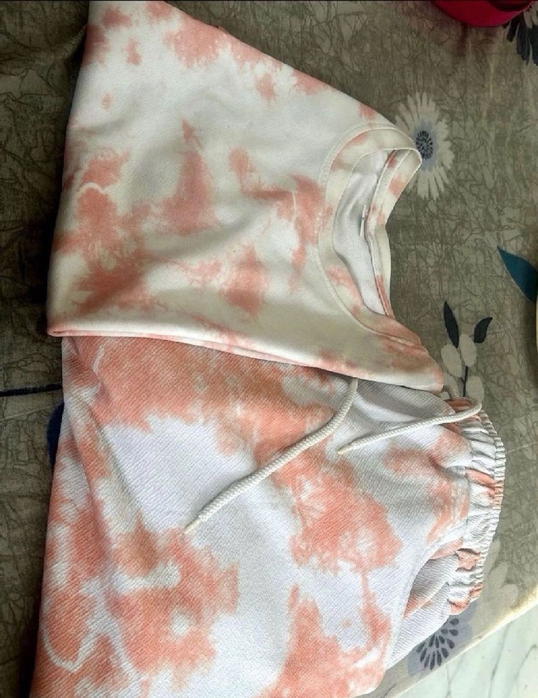 Peach Tie-Dye Co Ord Set❤️
