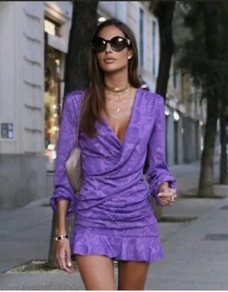 Sale 🛍️ On Price Drop ZARA Short wrap front dress
