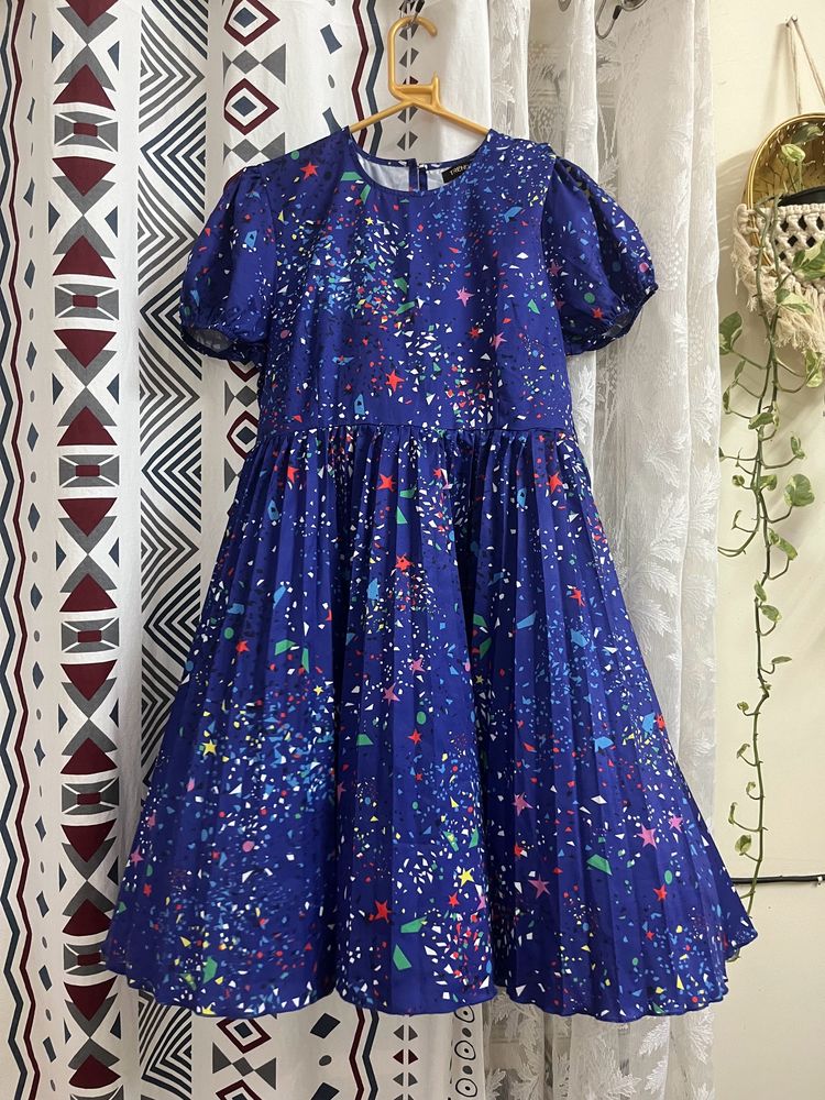 Printed Flaired Dress