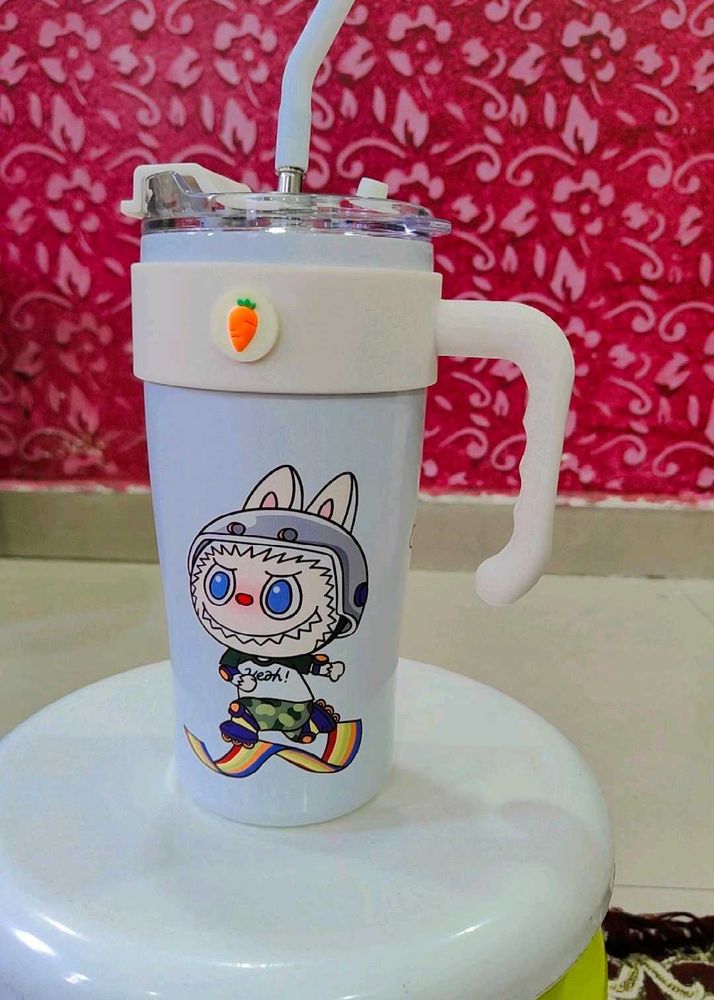 Sipper Steel Bottle With Straw
