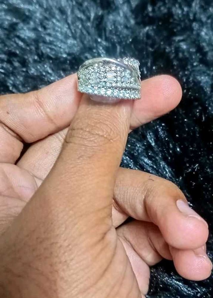 Silver Fashion Kada&amp; Ring Combo