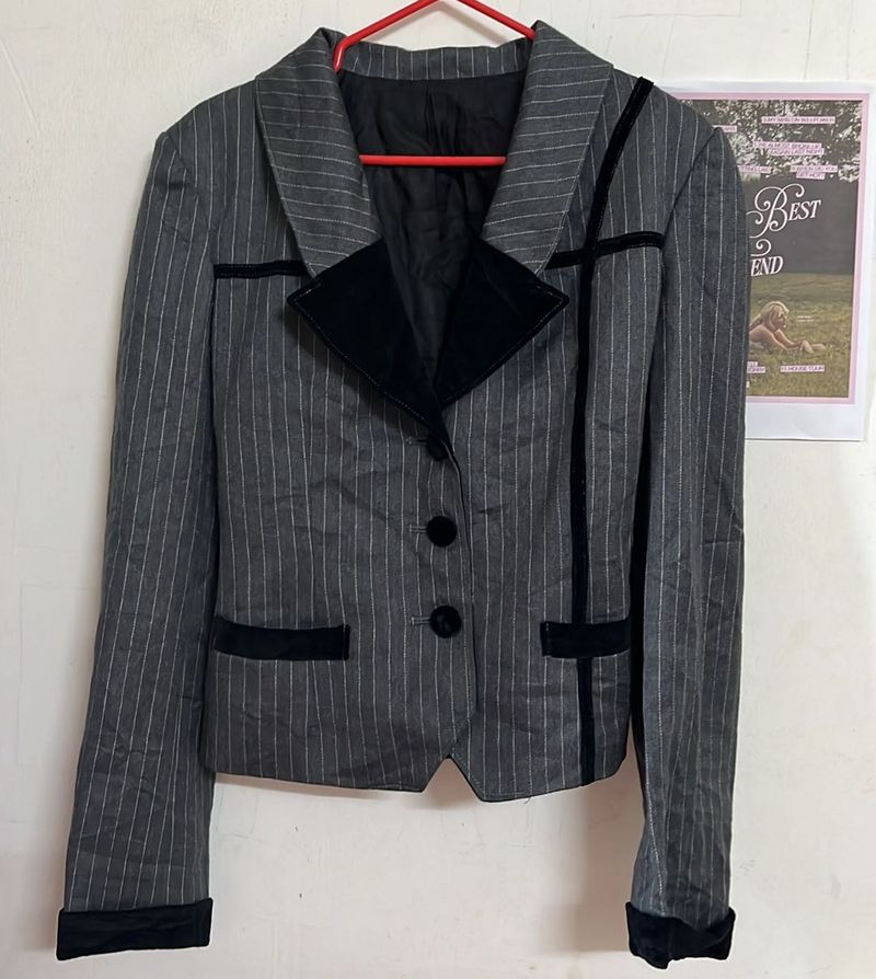 Vintage Striped Blazer