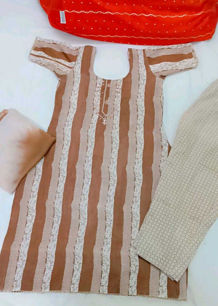 Striped Kurta Set